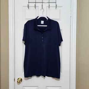 Callaway Women's Opti-Dri Short Sleeve Golf Polo Shirt ~ Navy Blue ~ Size XL ~